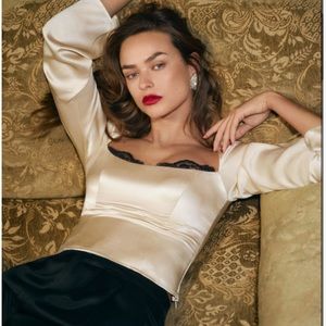 Reformation Rita Silk Top